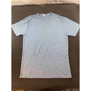 Next Level Apparel Heather Grey Crew Neck Short Sleeve T Shirt Men Size L